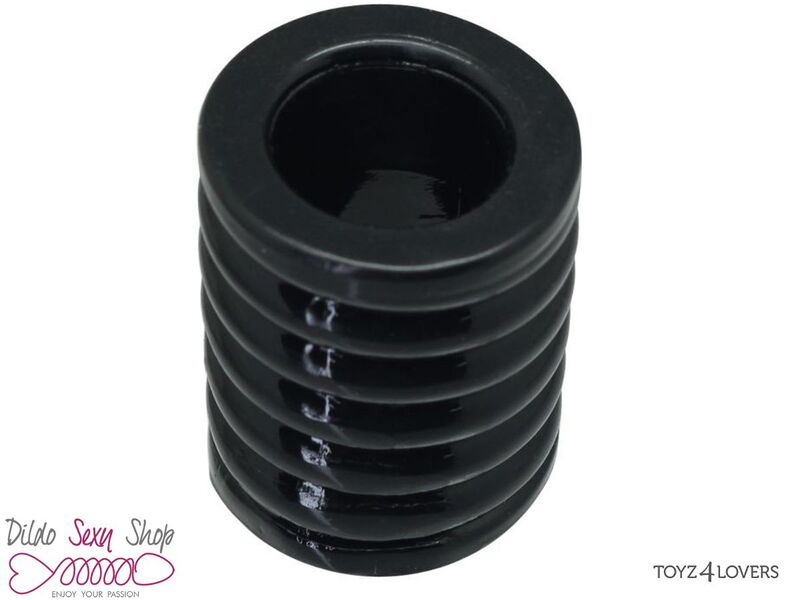 Anello Fallico Manuale Lungo Toyz4Lovers Timeless reversable Nero Cock Ring