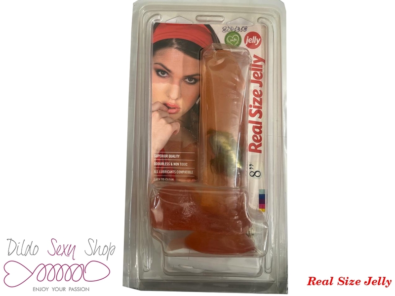 Vibratore Realistico Belgo Prism GAJ06P Real Size Jelly Posable Spine 8" ROSA