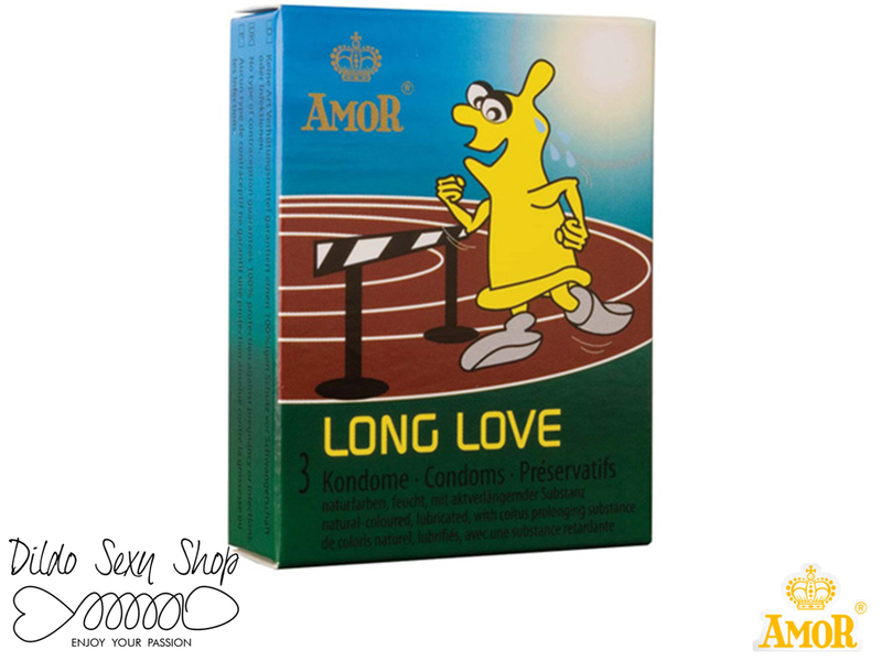 Profilattico Anatomico Ritardante Amor Long Love da 3 Pz