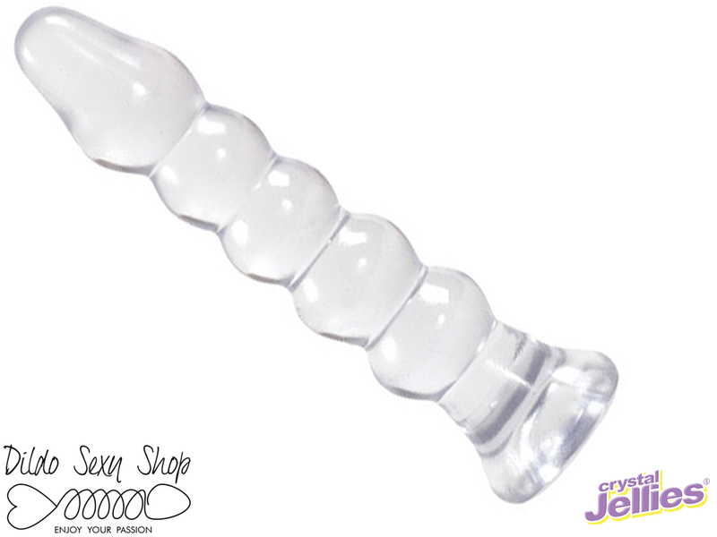 Cuneo Anale Doc Johnson 7005-01-CD Crystal Jellies® 5,5" Bumps Anal Plug Clear