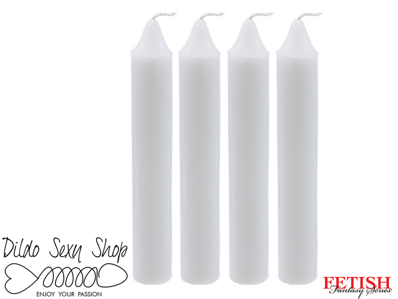 Kit Candele Fetish Fantasy Series Sensual Hot Wax Bianco