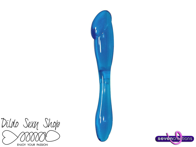 DILDO DOPPIO PENETRAZIONE VAGINALE ANALE MORBIDO STIMOLATORE Seven Creation 25054 PER UOMO E DONNA
