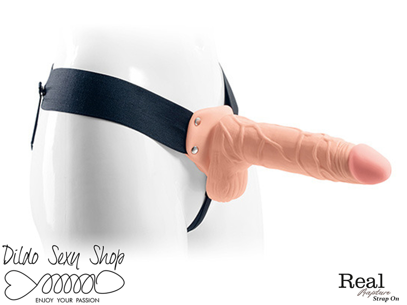 Strap-On Realistico Toyz4Lovers cm.20,5XØ5,0 Bianco Real Rapture WB 8"