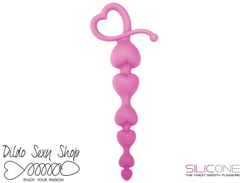 Catena Dildo Fallo Anale Hearty Anal Wand Pink Silicone Rosa