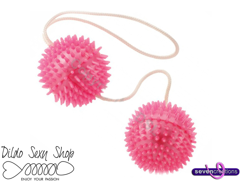 Catena Palline Anale Vaginale Seven Creation Spiky Balls Pink Rosa